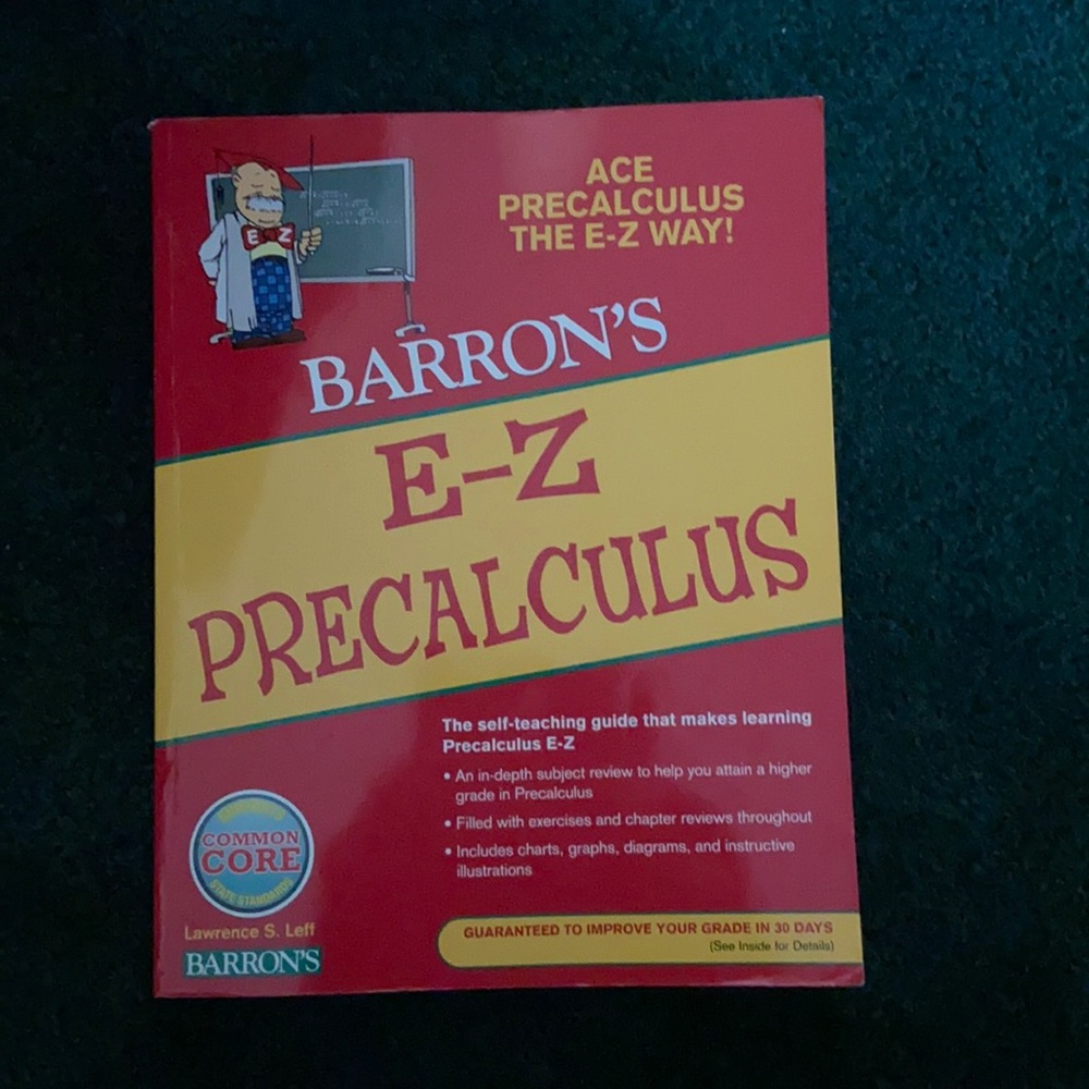 Barron’s E-Z Precalculus workbook